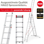 Multifunktionsleiter Alu 4x5 Sprossen mit Sicherheitsgelenken und Rastgriffen, höhenverstellbar bis 150 kg