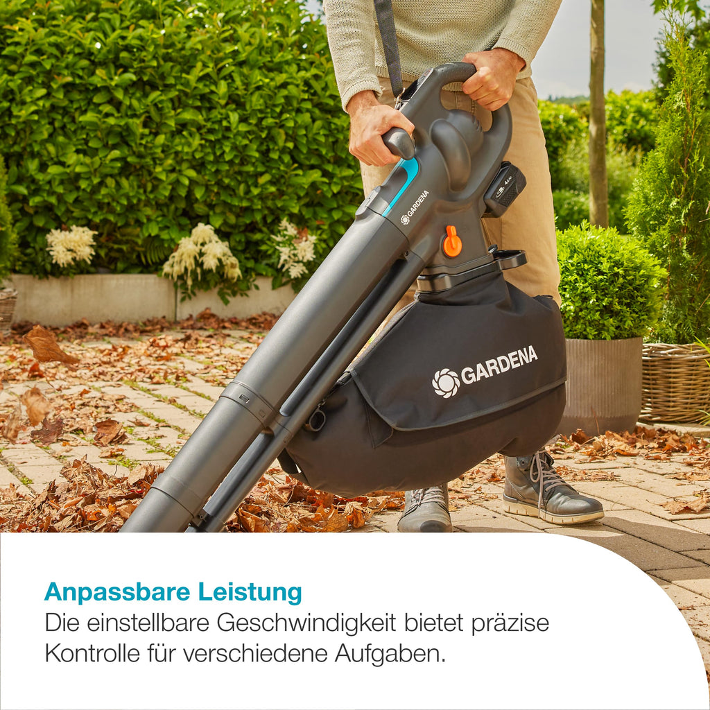 Akku-Laubsauger und -Bläser PowerJet Collect 18V P4A Ready-to-Use Set mit Akku, Ladegerät und Fangsack, kabellos