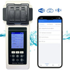 PoolLab 2.0 Wasseranalyse-Set mit Aufbewahrungskoffer und Wasserstandsausgleicher, 27 Parameter, WiFi und Bluetooth