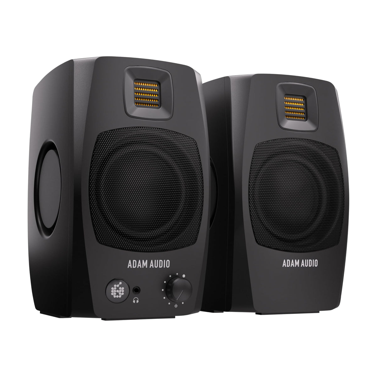 Aktive Desktop-Studiomonitore D3V 240 Watt 45 Hz USB-C Stereo mit 3,5-Zoll-Aluminium-Tieftönern und D-ART-Hochtöner