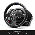 Force-Feedback-Rennlenkrad T300RS GT 28 cm mit 3 Metallpedalen Dual-Belt-Force-Feedback 16-Bit-Auflösung USB PS5 PS4 PC