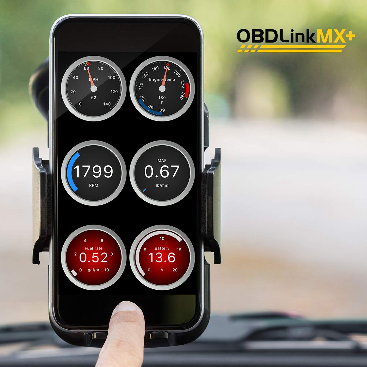 OBD2 Bluetooth Scanner für iPhone, Android und Windows, Diagnoseadapter für FORScan, BimmerCode und Torque