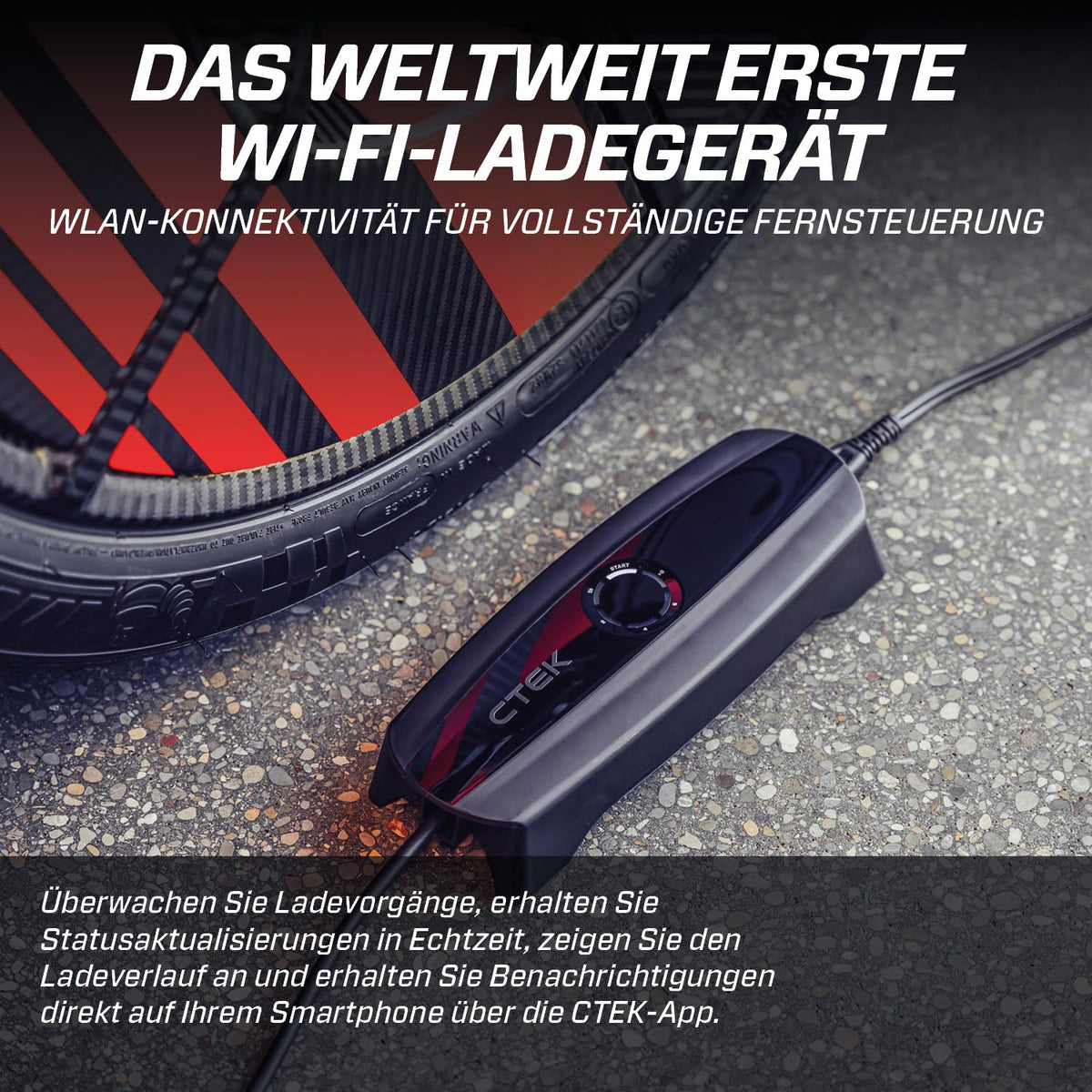Batterieladegerät 12V für Blei-Säure- und LiFePO4-Batterien mit WLAN und App-Steuerung