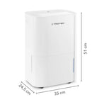 Luftentfeuchter TTK 54 E, 18 L/Tag für Räume bis 40 m², mit 3-Liter-Tank und Wäschetrocknungsfunktion
