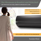 Dunkelstrahler 3200 Watt für Räume bis 20 m², DH700 mit App- und WLAN-Steuerung sowie Fernbedienung