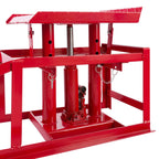 2 Auffahrrampen mit hydraulischem Wagenheber, höhenverstellbar von 290 bis 375 mm, Belastbarkeit 2 t, für PKW und Kleintransporter