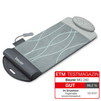 Yoga- und Stretchmatte MG 280 mit Luftdruck- und Vibrationsmassage, 7 Luftkammern, 4 Programme, Wärmefunktion, faltbar, grau