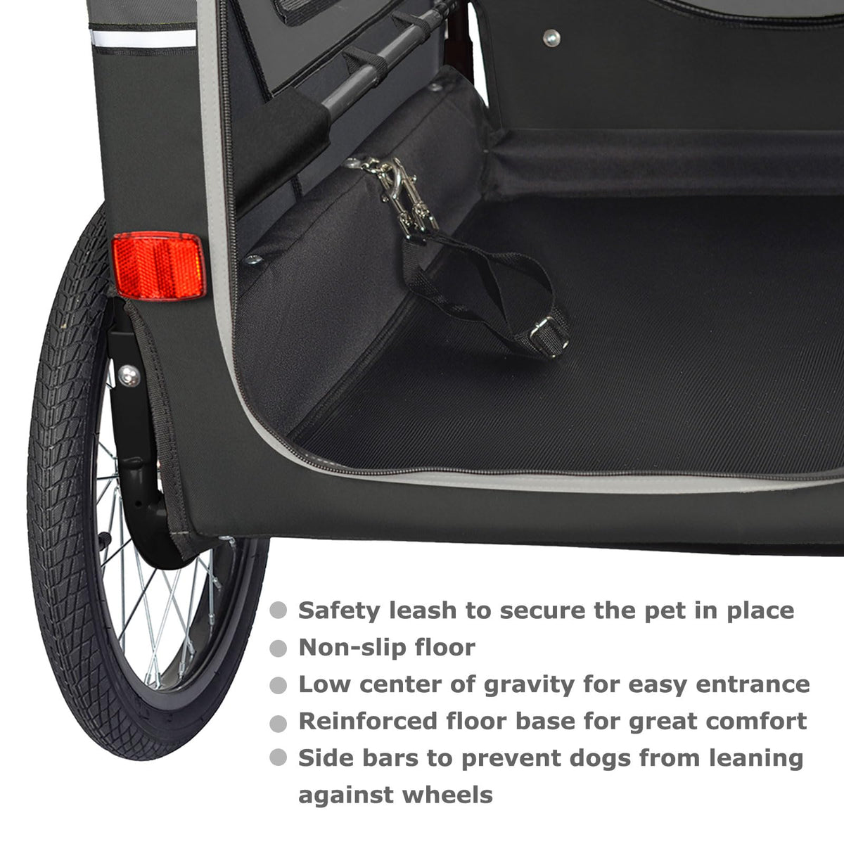 Hundeanhänger & Hundebuggy S-Line XL mit Federung, 2 in 1 Fahrradanhänger und Jogger bis 45 kg