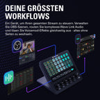 Stream Deck + XL Kontrollplattform mit Touch-Leiste, 36 Makrotasten und 6 multifunktionalen Drehreglern