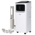 Mobile Klimaanlage 9000 BTU mit Luftentfeuchter und Ventilator, 3-in-1 Klimagerät für Räume bis 20 m², mit Abluftschlauch, Schiebefenster-Adapter