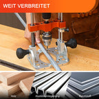 Bohrständer Akkuschrauber 1/2-Zoll-Bohrfutter 0-60° winkelverstellbar 3 Führungsstangen Aluminium V-Block präzise Bohrungen