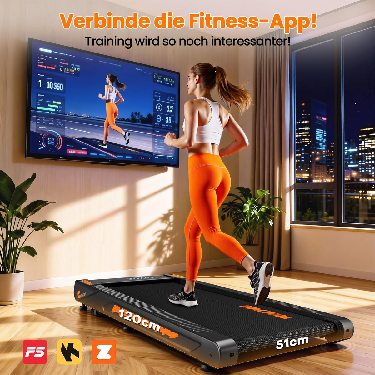 4-in-1 Walking Pad Laufband für Zuhause bis 10 km/h mit 10 % Steigung, 2,75 HP bürstenloser Motor und Bluetooth-Lautsprecher, bis 160 kg