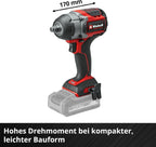 Akku-Schlagschrauber TP-CW 18/750-C Li BL Solo mit 750 Nm, 1/2 Zoll Vierkant, Bit-Adapter und Nuss-Set, ohne Akku und Ladegerät
