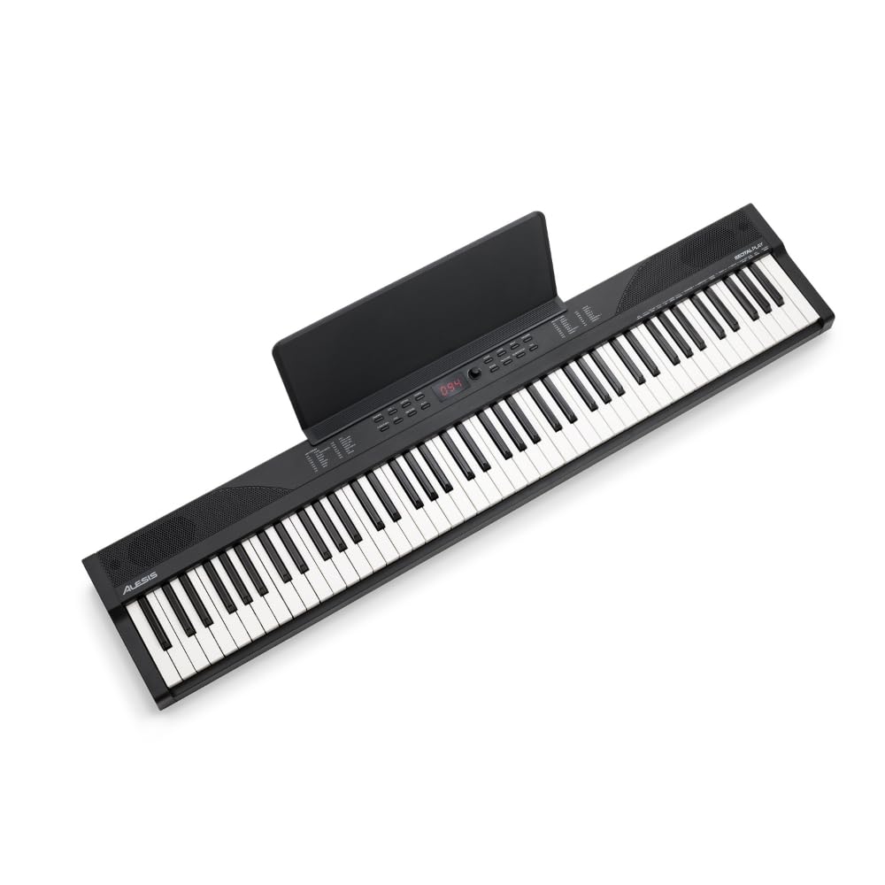 88-Tasten Keyboard Piano für Anfänger mit Ständer, Sustain-Pedal, Kopfhörer und Tragetasche