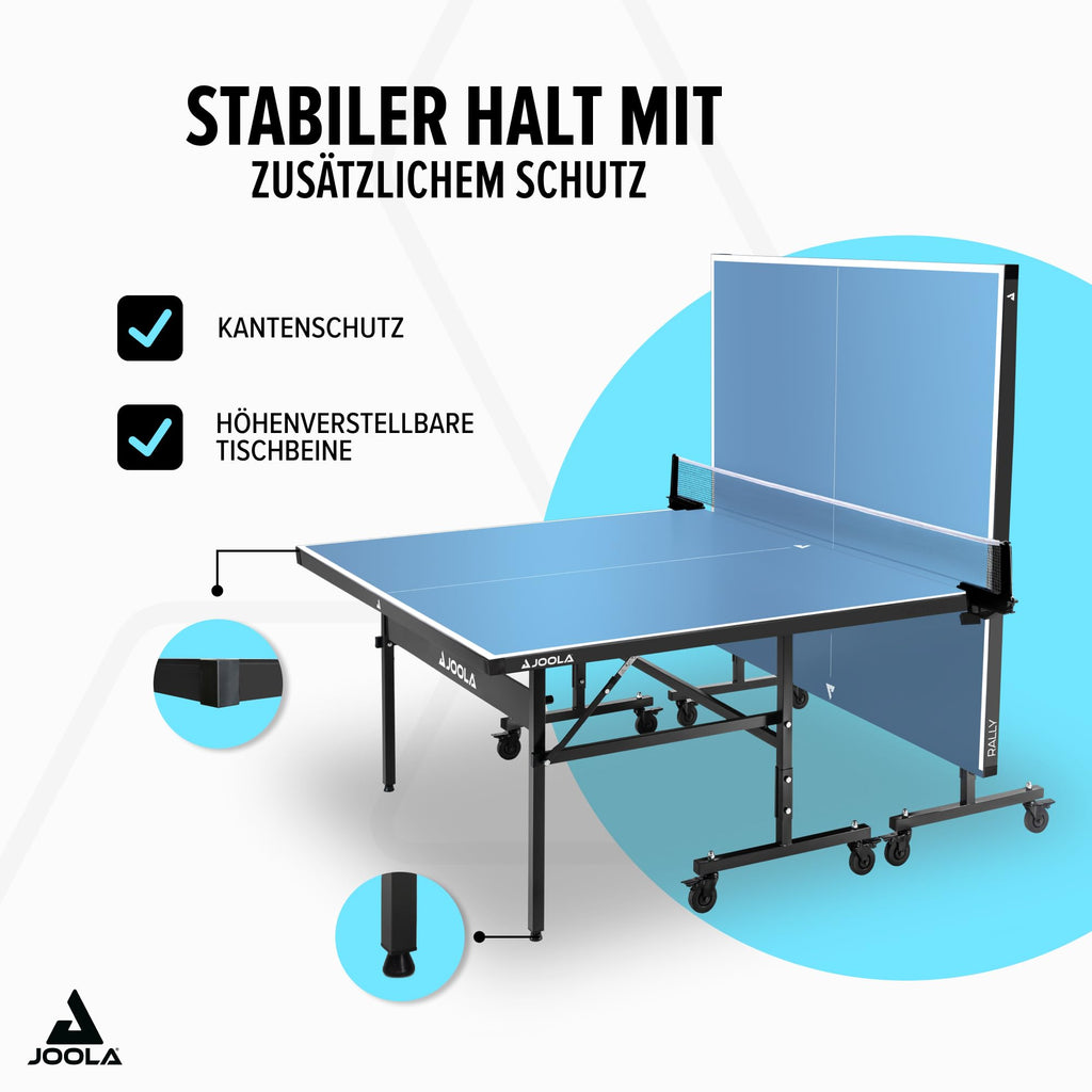 Outdoor Tischtennisplatte wetterfest klappbar mit Netz, 274 x 152,5 cm, 6 mm Aluminium-Kunststoff