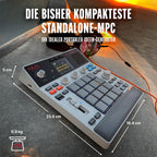 Tragbarer Sampler MPC Sample mit Akku, Lautsprecher und Mikrofon, 16 MPC-Pads und USB-C