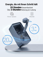 Übersetzer-Kopfhörer W4 mit bidirektionaler Simultanübersetzung, Knochenstimmensensor und App-Steuerung für iOS und Android