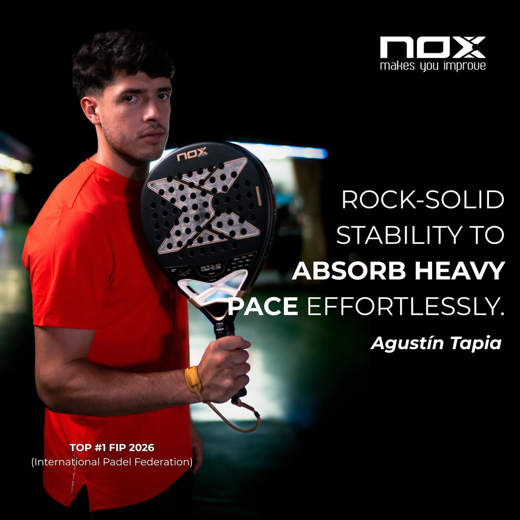 Padel-Schläger AT10 Genius 18K Alum 2026 Carbon 360-375 g für fortgeschrittene Spieler