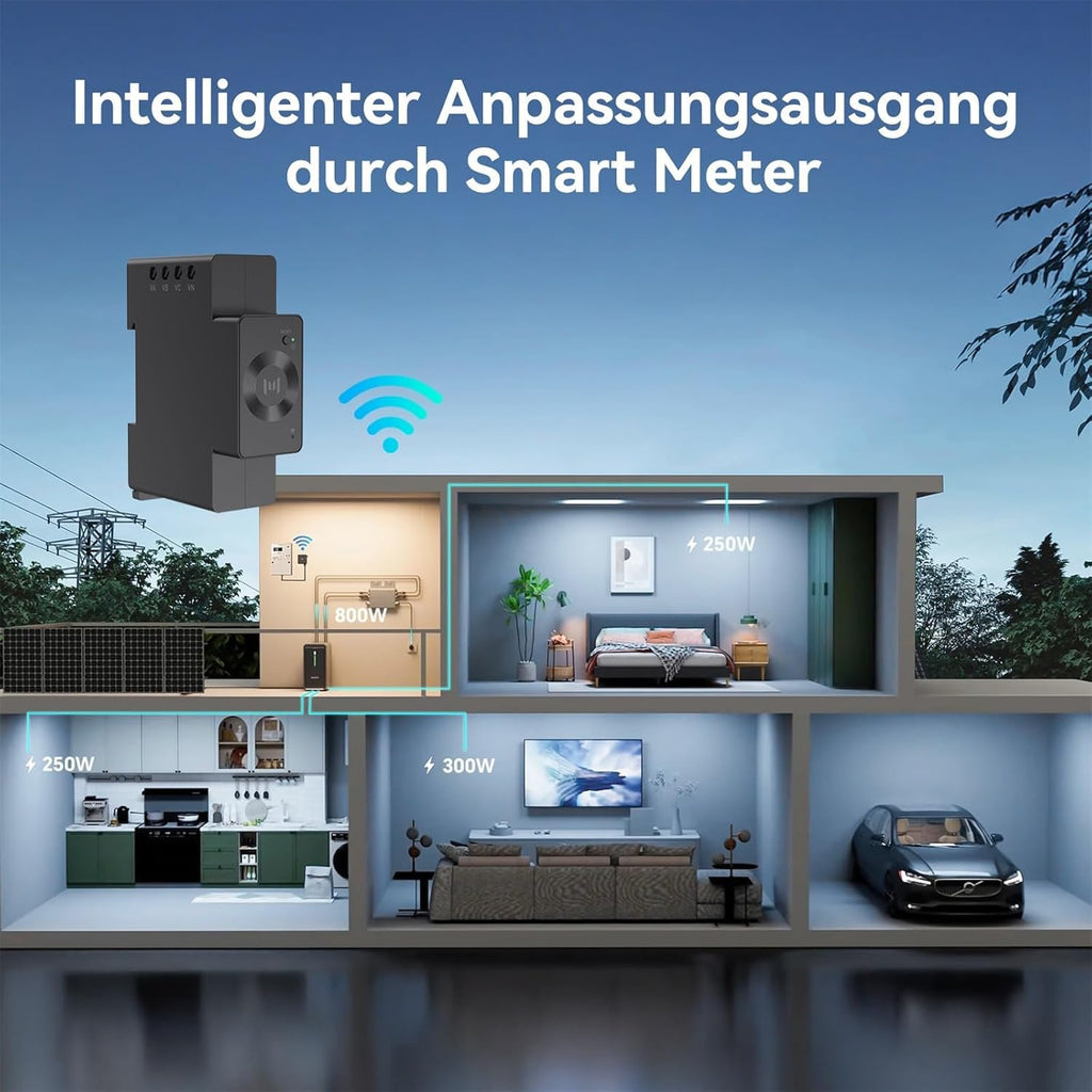 Balkonkraftwerk Speicher B2500-D 2240 Wh LiFePO4 Akku erweiterbar IP65 mit smarter Steuerung