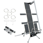 Styroporschneider 200 Watt, 1300 mm freistehend, Komplettset mit 5 Schneidedrähten, Gerüsthalteblech und 2 Federgriffen