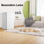 80L Kühlschrank mit Gefrierfach, EEK D, 39 dB, Inverter-Kompressor, freistehend, weiß