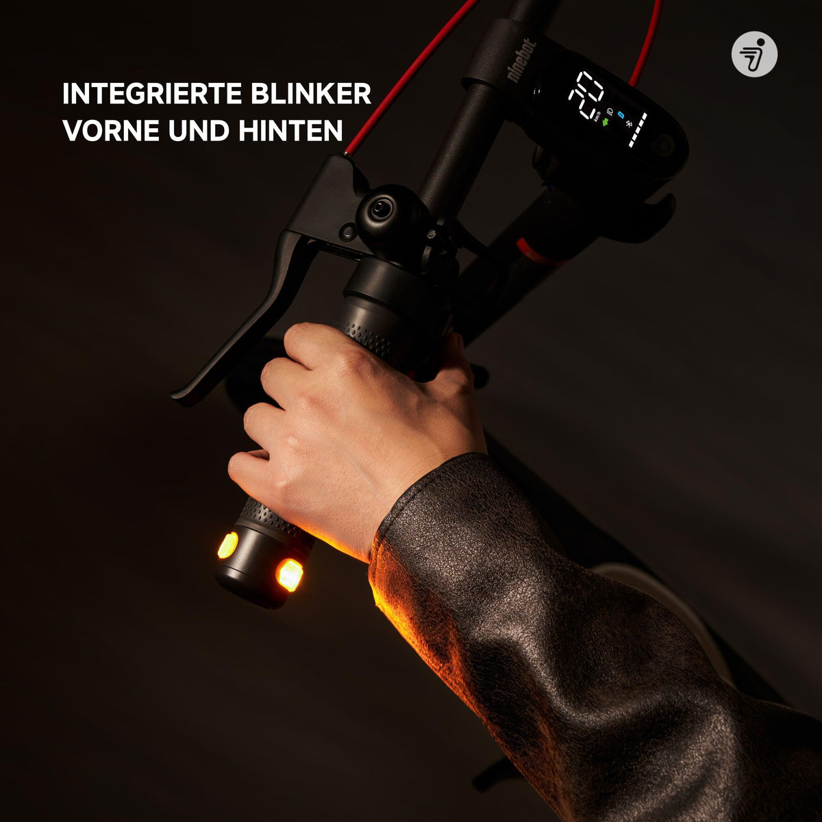 E-Scooter F2 Pro D II mit Straßenzulassung, bis zu 65 km Reichweite, 120 kg Tragfähigkeit und vorderer Doppelfederung, schwarz