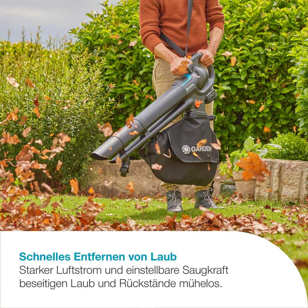 Akku-Laubsauger und -Bläser PowerJet Collect 18V P4A Ready-to-Use Set mit Akku, Ladegerät und Fangsack, kabellos