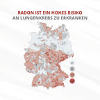 Digitales Radonmessgerät RadonEye RD200 für Zuhause, Keller und Arbeitsplatz mit Echtzeitmessung, App und Langzeitmessung