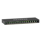 16-Port Gigabit Ethernet PoE Switch GS316EP mit 15x PoE+ 180W, 1x SFP und Managed Funktionen wie VLAN, QoS, IGMP Snooping, lüfterlos