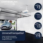 Garagentorantrieb ML1040EV mit 1000 N Zugkraft für Tore bis 140 kg, leiser Zahnriemenantrieb und Smart-Home-Fähigkeit, inkl. 2 Handsender