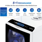 Tischgeschirrspüler mit 5+1 Programmen, 5-L-Wassertank und 360°-Reinigung, 45,8 cm breit