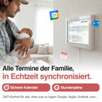 Digitaler Familienkalender 15,6"""" mit FHD Touchscreen und App für iOS und Android, Wandkalender zur Familienorganisation