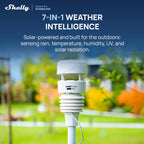 7-in-1 Smart Wetterstation WS90 mit Bluetooth und Zigbee, solarbetrieben, IPX5, für Echtzeit-Wetterdaten