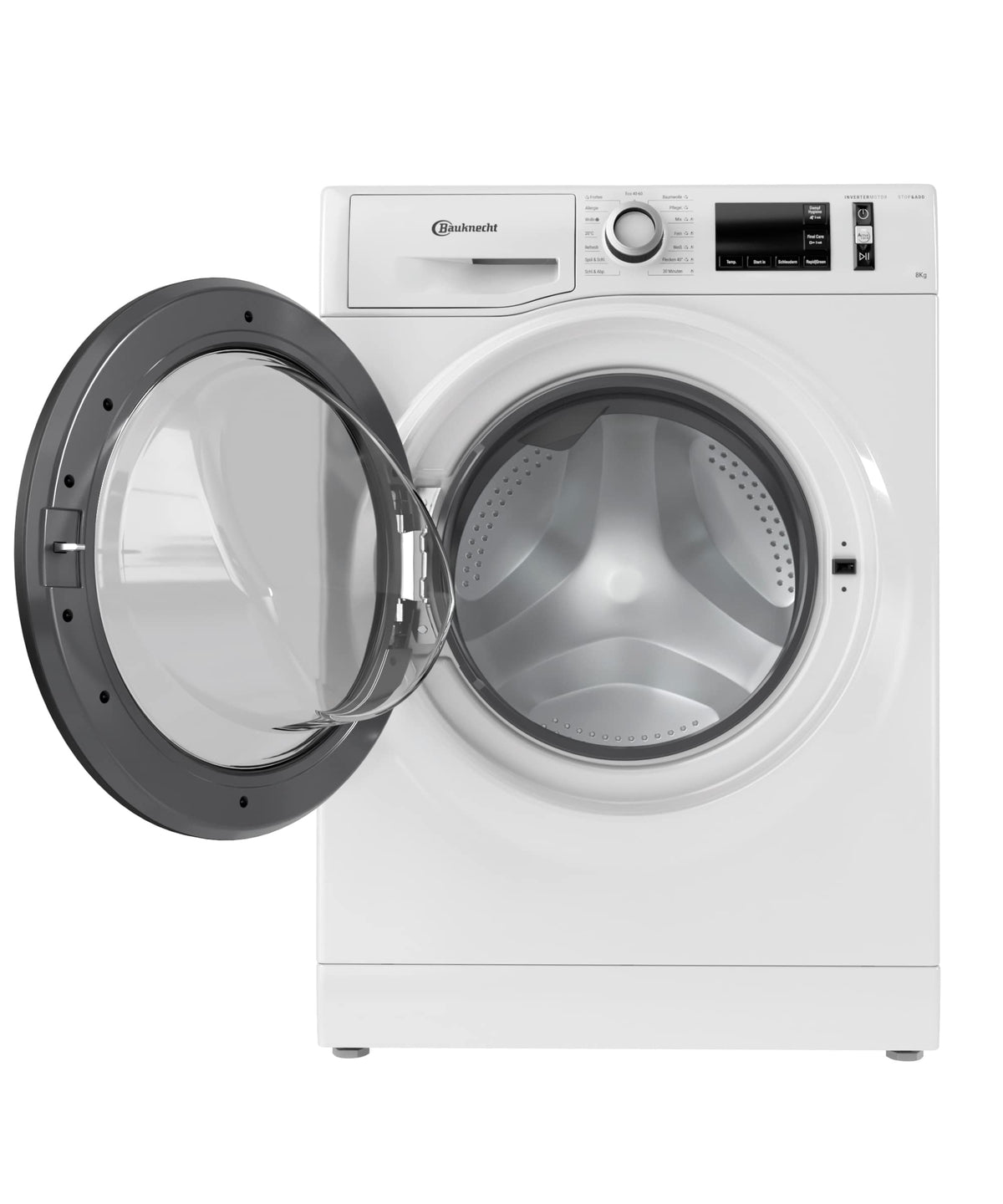 Waschmaschine Frontlader 8 kg mit Dampf-Hygiene-Programm, Energieeffizienzklasse A und Stop&Add-Funktion