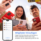 Ring-Pulsoximeter O2Ring mit Alarm und Bluetooth für kontinuierliche SpO2- und Herzfrequenzüberwachung, inkl. App und Berichte