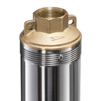 Edelstahl-Tiefbrunnenpumpe mit Schmutzsieb, 6000 l/h, 550 W, 5,8 bar, 58 m Hubhöhe, 10 cm Durchmesser