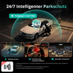 4-Kanal-Dashcam G980H mit 360°-Rundum-Aufnahme, 3K+1080P×3, 24/7-Parkmodus und 128 GB SD-Karte