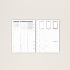 A5 Wochenplaner 2026 mit Stundenaufteilung, Habit Tracker und Notizen