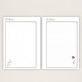 Notizeinlagen für Personal und A5 Planer, 90 g/m² Papier, liniert, kariert, gepunktet, blanko, 15/30/60 Blatt