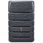 Regentonne Wandtank 510 Liter in Anthrazit mit Steindekor-Front, 80 x 60 x 123 cm, inkl. Auslaufhahn