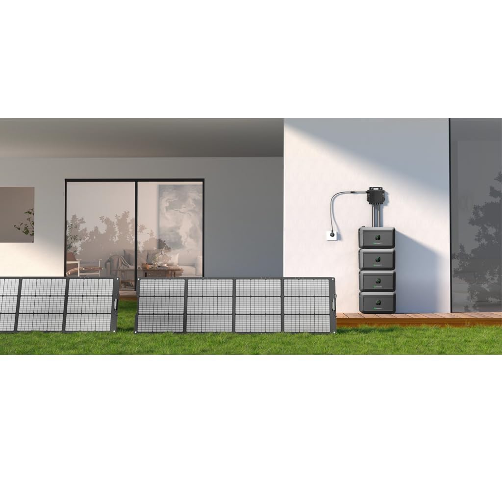 Batteriespeicher für Balkonkraftwerke Growatt NOAH 2000 mit 2,048 kWh, LiFePO4 und IP66