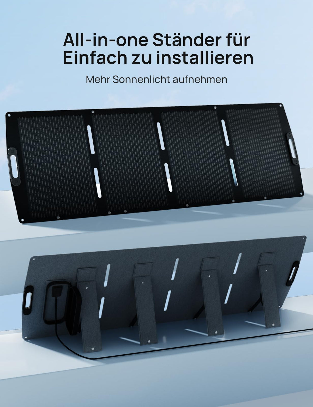 Faltbares Solarpanel 200 W für Powerstation mit ETFE-Oberfläche monokristallinem Silizium XT60 DC7909 DC8020 Anschlüssen