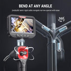 Endoskopkamera 6,2 mm mit 360° drehbarer Sonde LED-Licht 720p Videoauflösung Makrofokus 20–100 mm Joystick-Steuerung
