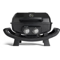Tragbarer Gasgrill Wayne mit 2 Brennern, 4,4 kW, Aludruckguss, Gusseisenrosten und Abdeckhaube