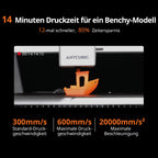3D-Drucker Kobra X 4-Farbdruck ACE GEN 2 49-Punkt-Auto-Leveling Multi-Filament-Druck für PLA TPU PVA
