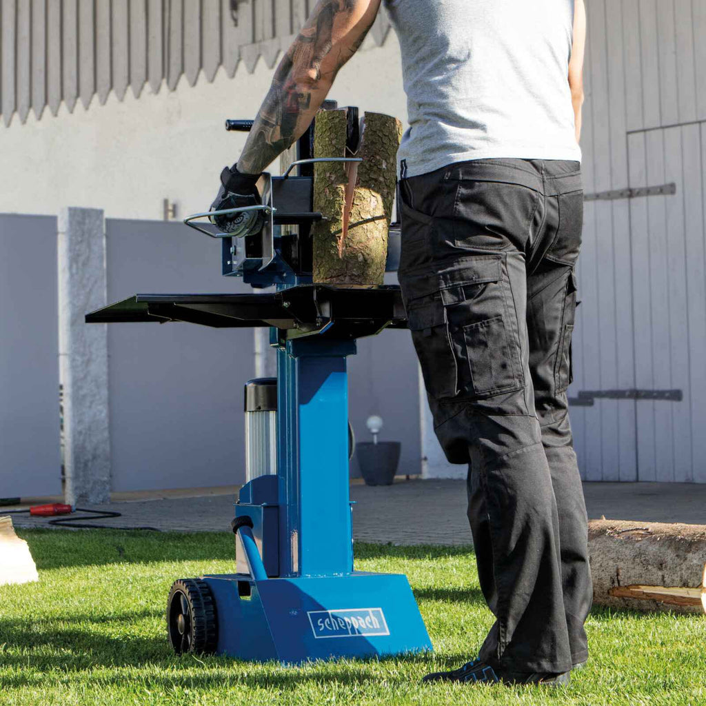 Holzspalter HL810 mit 8 t Spaltkraft und 3500 W Elektromotor für Brennholz bis 550 mm