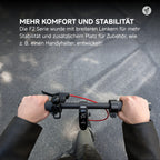 E-Scooter F2 Pro D II mit Straßenzulassung, bis zu 65 km Reichweite, 120 kg Tragfähigkeit und vorderer Doppelfederung, schwarz