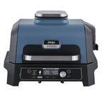 Elektrischer BBQ-Smoker-Grill Woodfire Pro Connect XL mit App-Steuerung, 7 Funktionen und Zubehör-Set in Blau/Schwarz