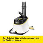 Dampfreiniger SC 3 Deluxe 3,5 bar 30 s Aufheizzeit mit EasyFix Bodenreinigungsset Handdüse Punktdüse Rund- und Fugendüse