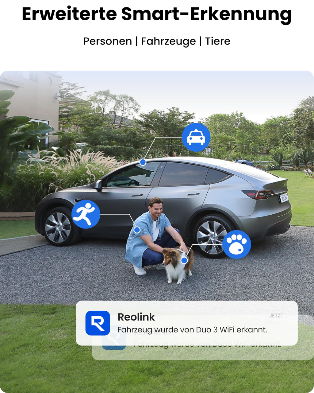 Überwachungskamera Außen WLAN 16MP Duo 3 WiFi mit 180° Panoramablick und Wi-Fi 6